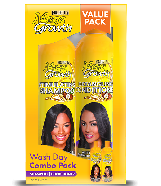 Megagrowth 2-in-1 Wash Day Combo Value Pack 354ml + 354ml
